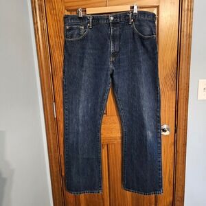 Levi Strauss 517 Bootcut Jeans Mens W38 L30 Dark Wash Denim Classic Fit